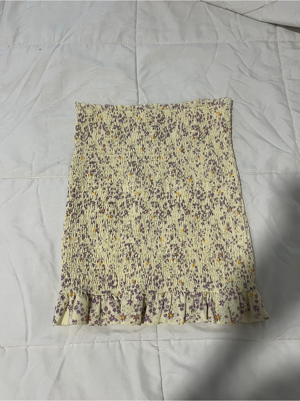 Storia Ruched Mini Skirt/ tube top